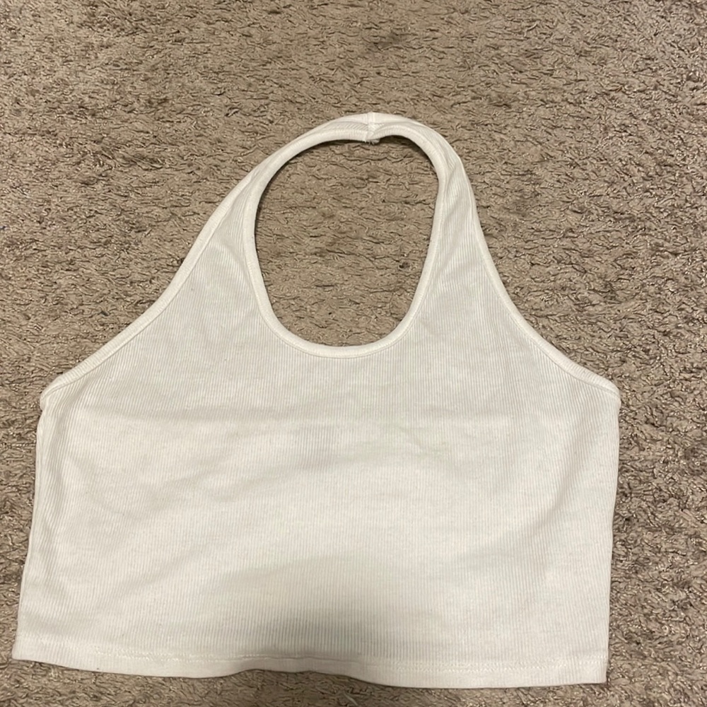 cropped halter top
